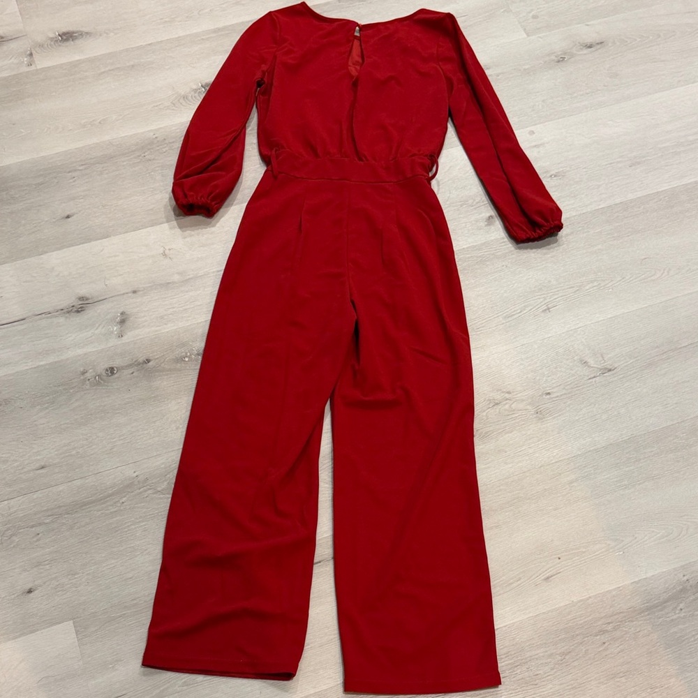 Source Unknown Vibrant Red Jumpsuit - Picture 3 of 4